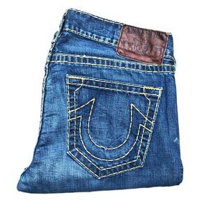 Vintage True Religion Jeans Size 36 Bobby Super T Blue
